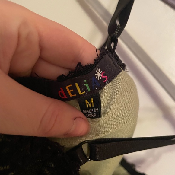 Sage Green and Black Lace Corset Top - Picture 4 of 5